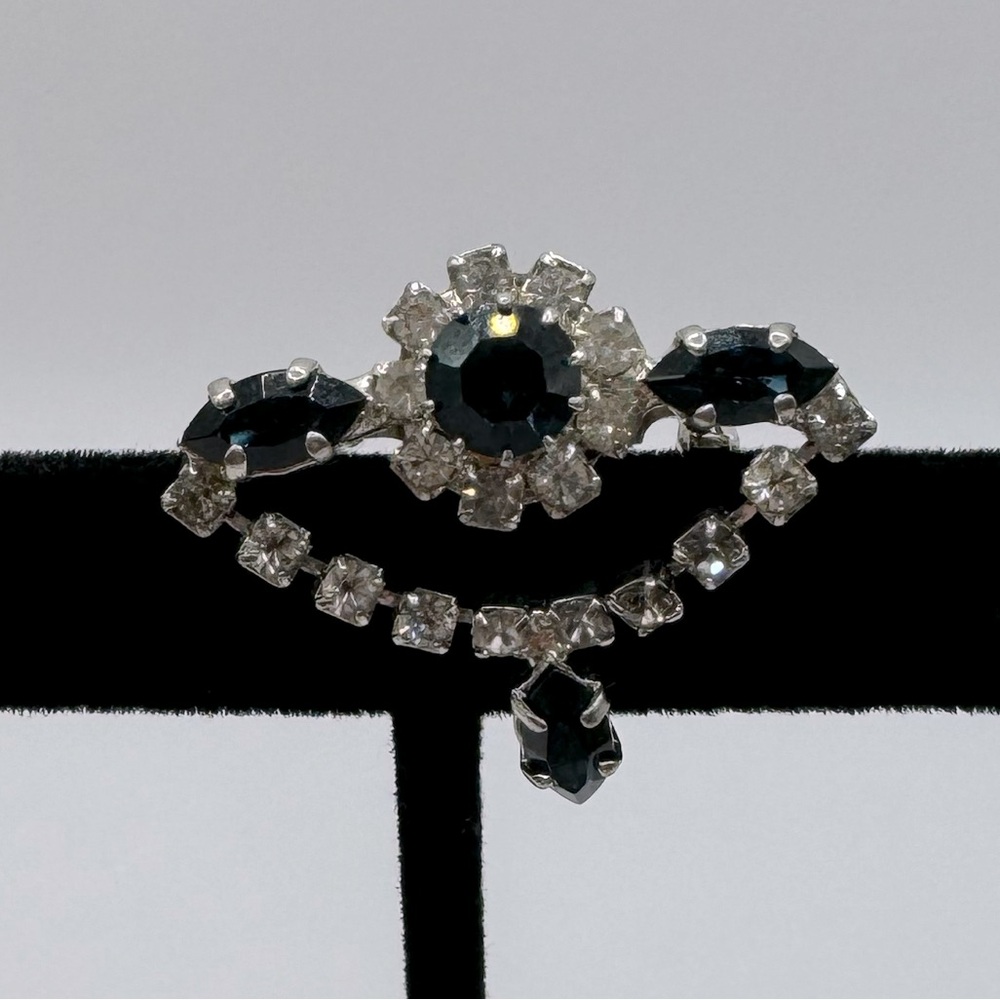 VINTAGE Crystal Dangle Brooch - Picture 4 of 12